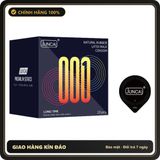 (Che Tên) Bao cao su Juncai Longtime 001 cao cấp, siêu mỏng, gân gai, kéo dài thời gian – Hộp 10 bao Hộp Trắng Kín