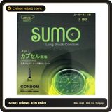 (Che Tên) Bao cao su Sumo Nhật Bản siêu mỏng, gân gai, kéo dài thời gian – Hộp 3 bao Hỗ Trợ 24/7