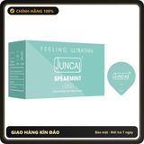 (Che Tên) Bao cao su Juncai Spearmint 001 hương bạc hà siêu mỏng, siêu nhẹ, ôm sát – Hộp 10 bao Chuẩn Auth