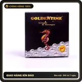 (Che Tên) Bao cao su Goldentime Longer & Stronger 3in1 siêu mỏng, gân gai, kéo dài thời gian – Hộp 3 bao - Hàng Mới Về
