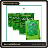 (Che Tên) Gói súc miệng Sacmin - Vệ sinh răng miệng, Súc miệng nước muối sạch khuẩn hương thơm mát-Hộp 12 gói Hỗ Trợ 24/7