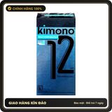 (Che Tên) Bao cao su Kimono Blue kết hợp gân gai co thắt mang lại cảm giác mới lạ – Hộp 12 bao Cao Cấp Bảo Đảm