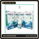 (Che Tên) Ospay Natural-Nước xịt rửa mũi giúp làm giảm nghẹt mũi,sổ mũi, loại bỏ vi khuẩn, vệ sinh khoang mũi Bảo Mật Tuyệt Đối