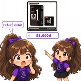 (Che Tên) Bao cao su siêu mỏng 001 JUNCAI 001 G-Spot Black nhiều gel gai liti kéo dài thời gian quan hệ - Hộp 10 bao Bảo Mật Tuyệt Đối