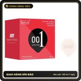 (Che Tên) Bao cao su Siêu mỏng JUNCAI 001 Passio Granule Kéo dài cuộc yêu, gai liti mang lại cảm giác mới lạ - Hộp 10 bao Bảo Mật Tuyệt Đối