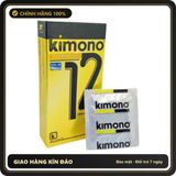 (Che Tên) Bao cao su Kimono Gold chính hãng siêu mỏng 001 mang lại cảm giác chân thật - Hộp 12 bao Hộp Trắng Kín