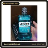 (Che Tên) Nước súc miệng Listerine Cool Mint diệt khuẩn giữ hơi thở thơm mát suốt ngày dài, tự tin giao tiếp Cao Cấp Bảo Đảm