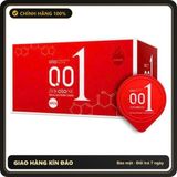 (Che Tên) Bao cao su siêu mỏng 001 truyền nhiệt mang lại cảm giác nóng bỏng - Hộp 10 bao Giao Nhanh Toàn Quốc