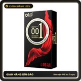 (Che Tên) Bao cao su siêu mỏng 001, trơn, nhiều gel, mang lại cảm giác chân thật - Hộp 10 bao Hỗ Trợ 24/7