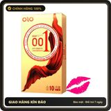 (Che Tên) Bao cao su siêu mỏng 001, gân gai, kéo dài thời gian - Hộp 10 bao Cao Cấp Bảo Đảm