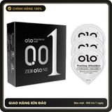 (Che Tên) Bao cao su siêu mỏng 001, trơn, nhiều gel, mang lại cảm giác chân thật - Hộp 3 bao Chuẩn Auth