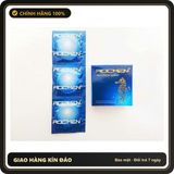 (Che Tên) Bao cao su Rocmen xanh vị bạc hà gân gai siêu mỏng kéo dài thời gian quan hệ - Hộp 3 bao Chuẩn Auth