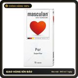 (Che Tên) Bao Cao Su Siêu Mỏng Masculan Pur Superfine Của Đức Hộp 10 bao Chuẩn Auth