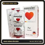 (Che Tên) Bao Cao Su Siêu Mỏng Masculan Pur Superfine Của Đức Hộp 10 bao Chuẩn Auth