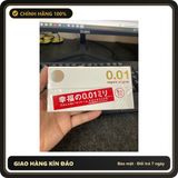 (Che Tên) Bao cao su Sagami 001 siêu mỏng từ Nhật Bản mang lại cảm giác chân thật - Hộp 5 bao Hỗ Trợ 24/7
