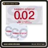 (Che Tên) Bao cao su Sagami Nhật Bản siêu mỏng 002 mang lại cảm giác chân thật - Hộp 2 bao Giao Nhanh Toàn Quốc