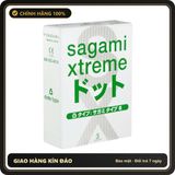(Che Tên) Bao cao su Gân Gai SAGAMI XTREME WHITE xuất xứ Nhật Bản - Hộp 3 bao Giao Nhanh Toàn Quốc