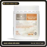 (Che Tên) Viên Nhai Bổ Sung Calci Sữa Bioisland Calcium Milk chính hãng Úc Hộp Trắng Kín