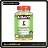 (Che Tên) Viên uống Vitamin E Vàng 400 IU Kirkland chính hãng Mỹ giúp đẹp da Giao Nhanh Toàn Quốc
