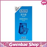 Bao cao su Durex Jeans - Siêu mỏng, nhiều gel tạo trơn - Hộp 12 cái - Gwen Shop Chính Hãng