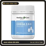 (Che Tên) Viên uống dầu cá hỗ trợ tim mạch, huyết áp Healthy care omega 3 6 9 Úc Chuẩn Auth