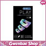 Bao cao su Shell Play Cocks 6 tính năng - Hộp 10 cái + 3 vòng đeo kéo dài thời gian - Gwen Shop Chính Hãng