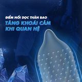 Bao cao su Muaisi Cool - Siêu điểm nổi, mát lạnh - Hộp 10 cái - Gwen Shop Chính Hãng