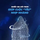 Bao cao su Muaisi Cool - Siêu điểm nổi, mát lạnh - Hộp 10 cái - Gwen Shop Chính Hãng