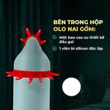 Bao cao su OLO Nai - Gai đầu - Hộp 1 cái + 1 bi silicon - Gwen Shop Chính Hãng