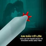 Bao cao su OLO Nai - Gai đầu - Hộp 1 cái + 1 bi silicon - Gwen Shop Chính Hãng