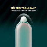 Bao cao su OLO Nai - Gai đầu - Hộp 1 cái + 1 bi silicon - Gwen Shop Chính Hãng