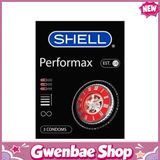 Bao cao su Shell Performax 6 in 1 - Kéo dài thời gian - Hộp 3 cái - Gwen Shop Chính Hãng