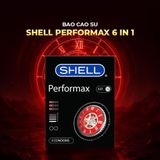 Bao cao su Shell Performax 6 in 1 - Kéo dài thời gian - Hộp 3 cái - Gwen Shop Chính Hãng