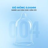Bao cao su Firon Neo 49 - Size 49mm, siêu mỏng, kéo dài thời gian - Hộp 3 cái - Gwen Shop Chính Hãng