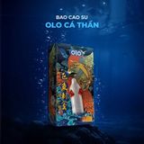 Bao cao su OLO Cá thần - Gai cạnh - Hộp 1 cái + 1 bi silicon - Gwen Shop Chính Hãng