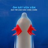 Bao cao su OLO Cá thần - Gai cạnh - Hộp 1 cái + 1 bi silicon - Gwen Shop Chính Hãng