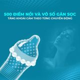 Bao cao su Shell Play Aura 6 tính năng - Hộp 10 cái + 5 vòng đeo kéo dài thời gian - Gwen Shop Chính Hãng