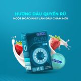 Bao cao su Shell Play Aura 6 tính năng - Hộp 10 cái + 5 vòng đeo kéo dài thời gian - Gwen Shop Chính Hãng