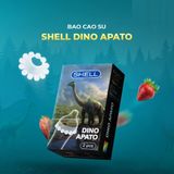 Bao cao su Shell Dino Apato - Hộp 1 vòng 12 bi lớn + 1 bao Shell Performax ( - Hộp 2 cái) - Gwen Shop Chính Hãng