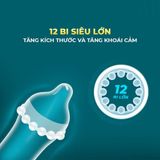 Bao cao su Shell Dino Apato - Hộp 1 vòng 12 bi lớn + 1 bao Shell Performax ( - Hộp 2 cái) - Gwen Shop Chính Hãng