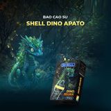 Bao cao su Shell Dino Iguan - Hộp 1 bao 2 vòng bi siêu lớn + 1 bao Shell Performax ( - Hộp 2 cái) - Gwen Shop Chính Hãng