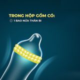 Bao cao su Shell Dino Iguan - Hộp 1 bao 2 vòng bi siêu lớn + 1 bao Shell Performax ( - Hộp 2 cái) - Gwen Shop Chính Hãng