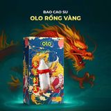 Bao cao su OLO Rồng vàng - Gai bi vòng - Hộp 1 cái + 1 bi silicon - Gwen Shop Chính Hãng