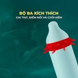 Bao cao su OLO Rồng vàng - Gai bi vòng - Hộp 1 cái + 1 bi silicon - Gwen Shop Chính Hãng