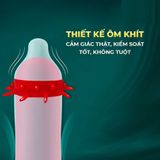 Bao cao su OLO Rồng vàng - Gai bi vòng - Hộp 1 cái + 1 bi silicon - Gwen Shop Chính Hãng