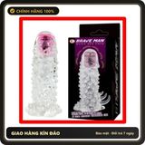 (Che Tên) Bao cao su Đôn Brave Man siêu gai khủng có rung đầu Chuẩn Auth