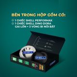 Bao cao su Shell Dino Dora - Hộp 1 bao gai, 3 vòng bi + 1 bao Shell Performax ( - Hộp 2 cái) - Gwen Shop Chính Hãng