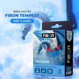 Bao cao su Firon Tempest - Hộp 1 bao gai, 2 vòng bi siêu lớn + 1 bao Firon Rush ( - Hộp 2 cái) - Gwen Shop Chính Hãng