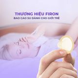 Bao cao su Firon Max 54 - Size 54mm, siêu mỏng, kéo dài thời gian - Hộp 3 cái - Gwen Shop Chính Hãng