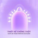 Bao cao su Firon Max 54 - Size 54mm, siêu mỏng, kéo dài thời gian - Hộp 3 cái - Gwen Shop Chính Hãng